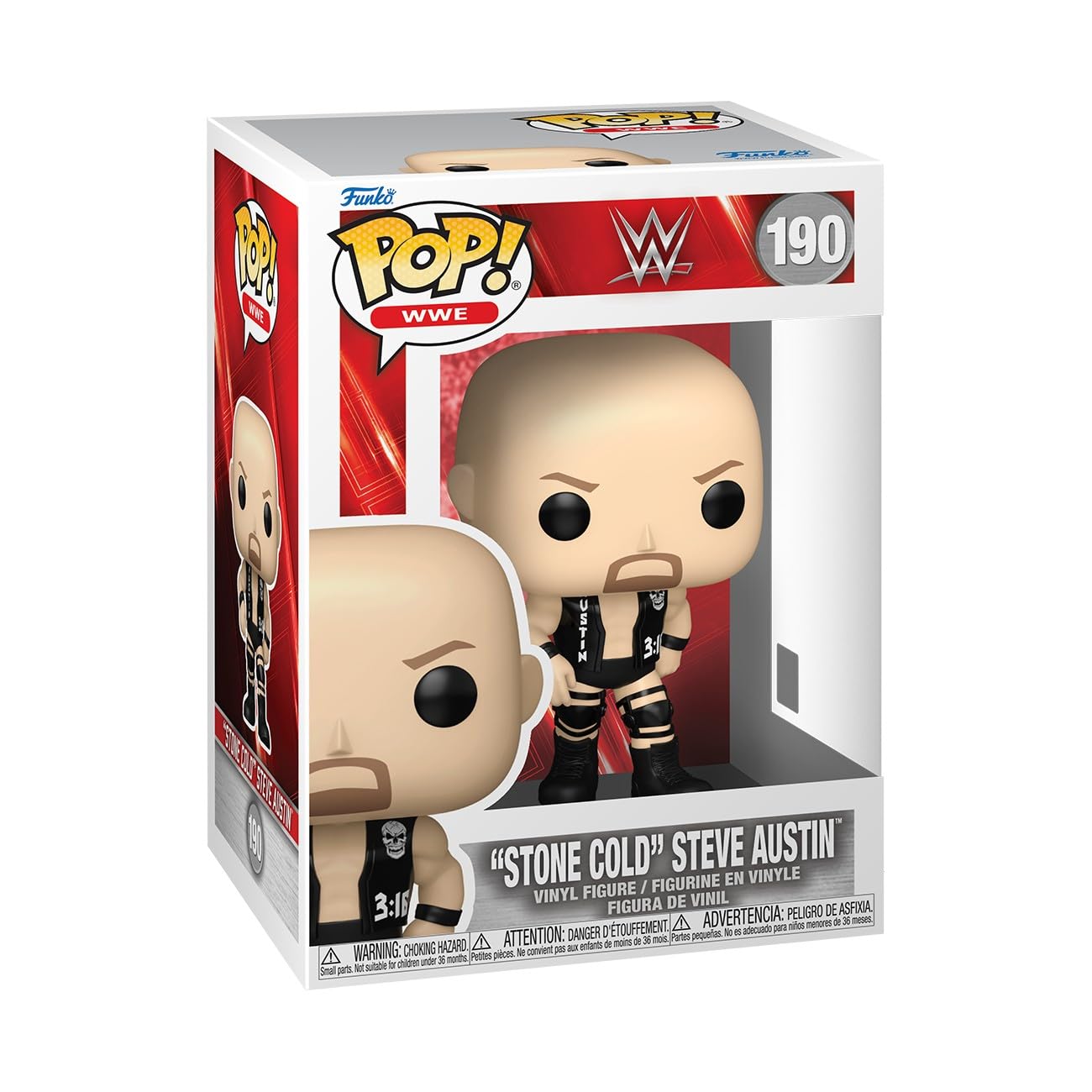 Funko Pop! WWE: Stone Cold Steve Austin - Collectable Vinyl Figure - Gift Idea - Official Merchandise - Toys for Kids & Adults - Sports Fans - Model Figure for Collectors and Display