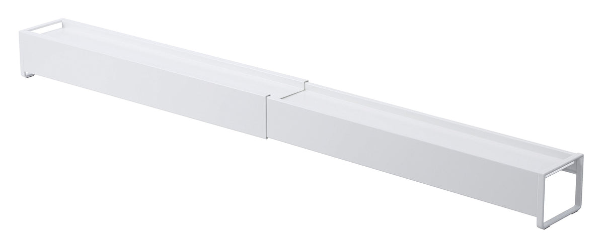山崎実業(Yamazaki) KT-PL CC WH Telescopic Exhaust Cover with Shelf, 約W44.5×D8×H7.2cm, wht