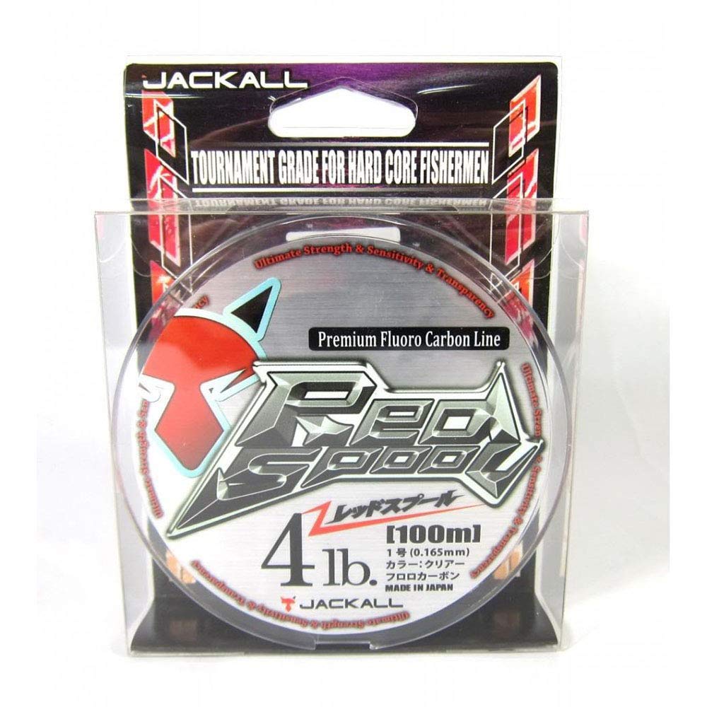 JACKALL Fluorocarbon Line Red Spool [Old Package Model] 100m No. 1.7 7lb