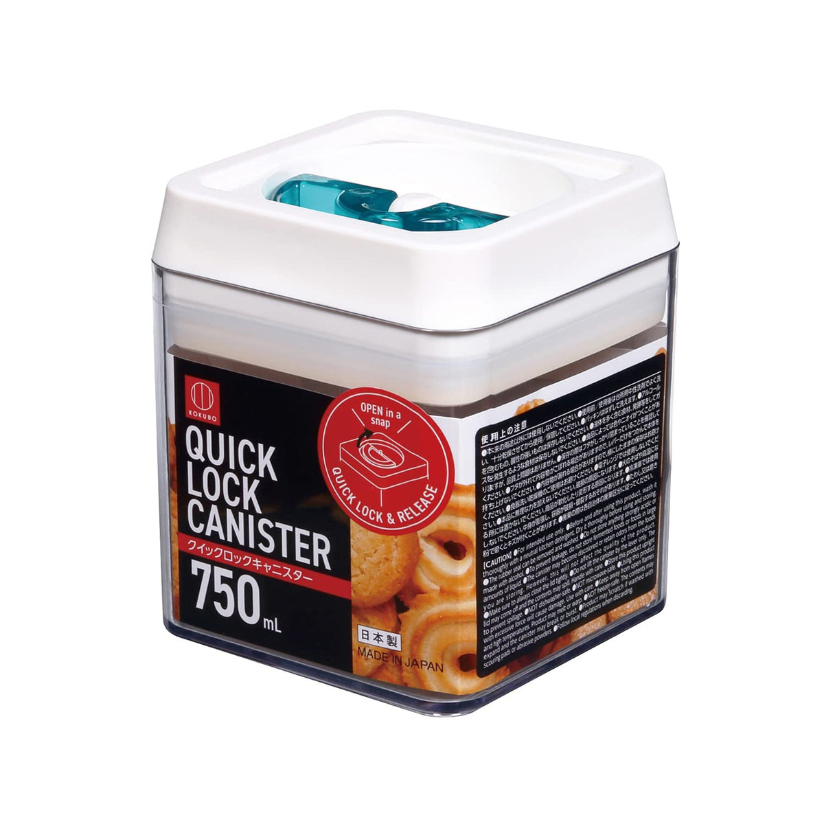 小久保工業所 Kokubo Kogyo KK-536 Quick Lock Canister, 25.4 fl oz (750 ml), Green