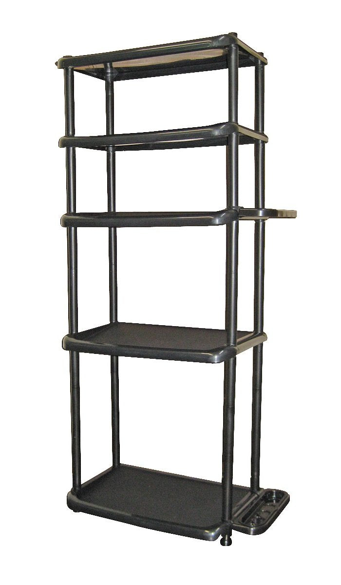 LIKE-IT Shoe Storage Rack, Long, 5 Tiers, Approx. Width 22.0 x Depth 12.2 x Height 48.0 inches (56 x 31 x 122.5 cm), Black, Made in Japan, Boot Storage Stand, Boot Storage Rack, Boot Storage, Prevents