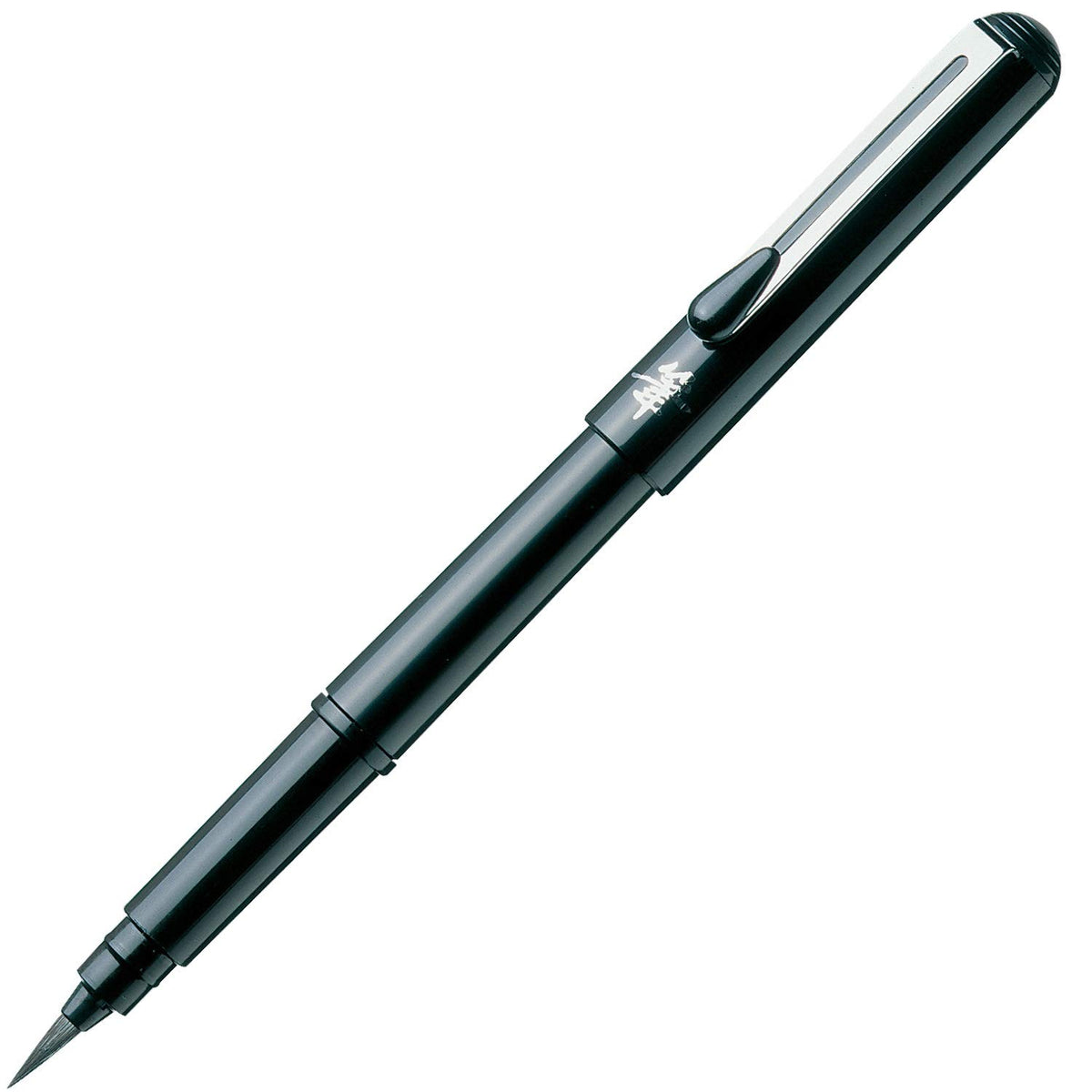 FidgetGear Portable Fude Brush Pen Fude Black Body Medium (XGFKP-A) 1 PC Brush Pen