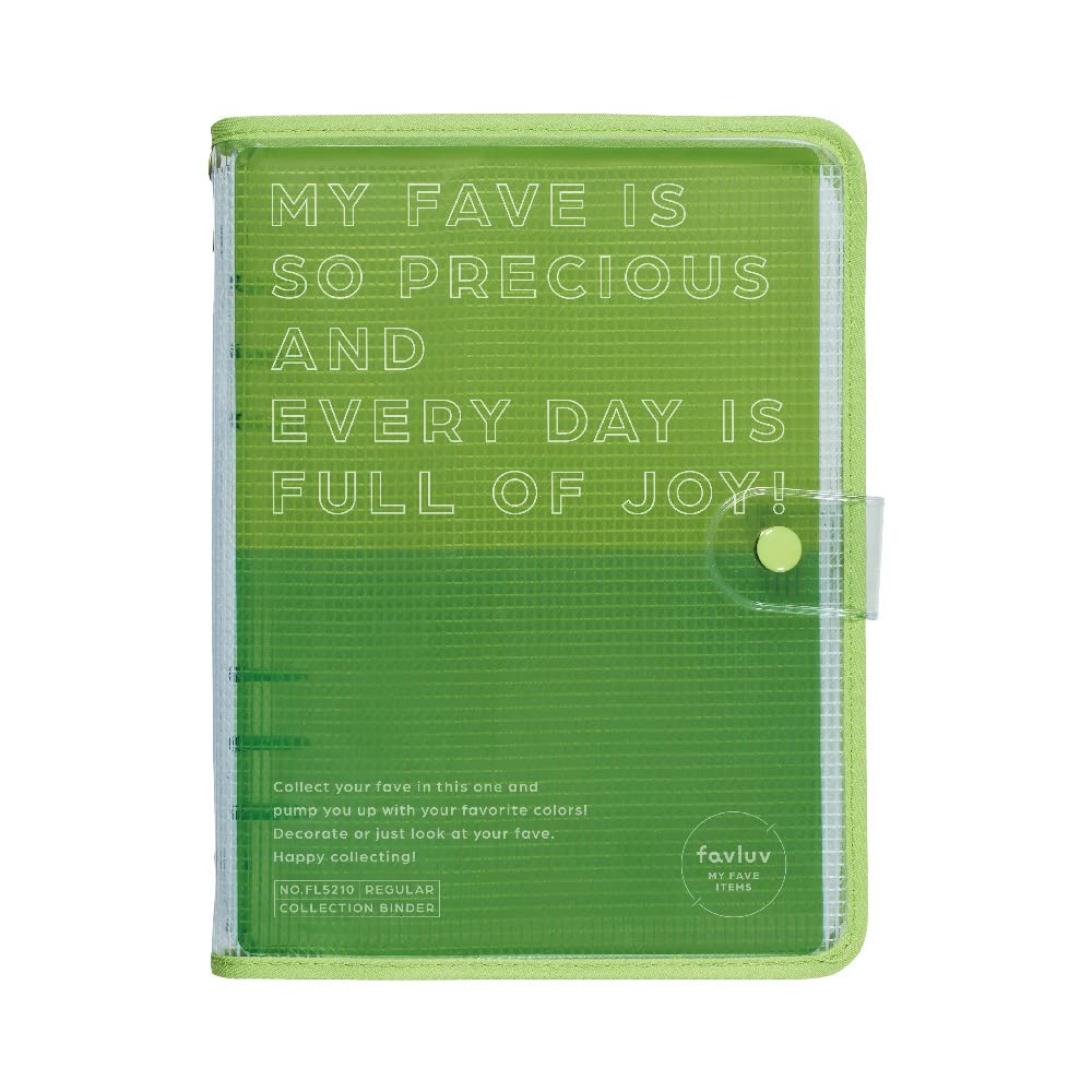 King Jim FL5210 Rejection Collection Binder, Regular Size, Green