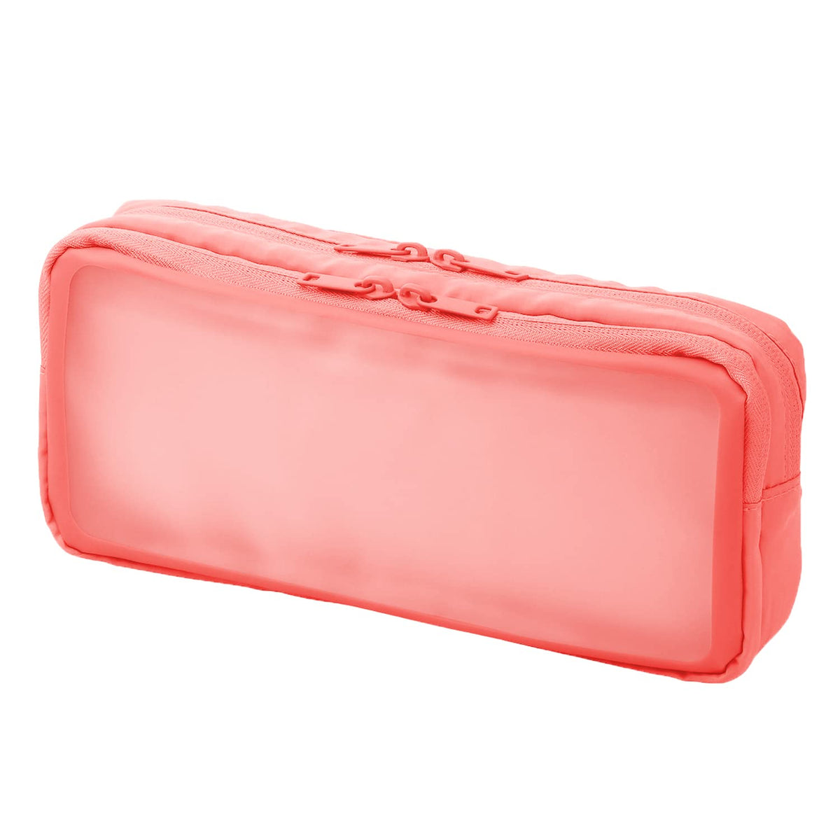 Plus TW-BG002L 428-765 Jibuniro Naka-Visible Gadget Pouch, L, Pink