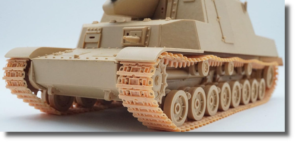 Fab Scale 1/35 Japanese Army Type 5 Medium Tank for Chile, Movable Track Set (for Music Hobby Holi, Fine Mold, Chili), Plastic Model Parts FAB35014 (Tank)