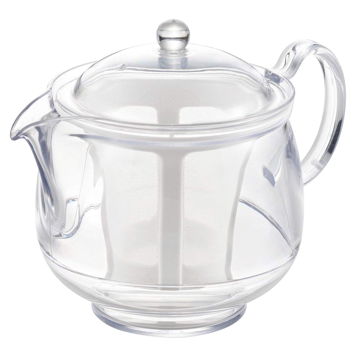 Akebono Sangyo TW-3740 Polyester Mesh Teapot, LL, Made in Japan, Clear Tea Strainer, Plastic, Crack Resistant, Easy to Drain and Pour, Durable