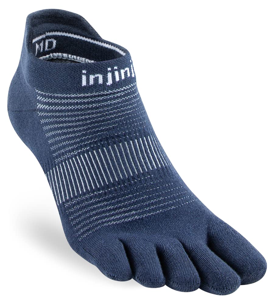 Injinji Run Original Weight No-Show (Small, Navy)