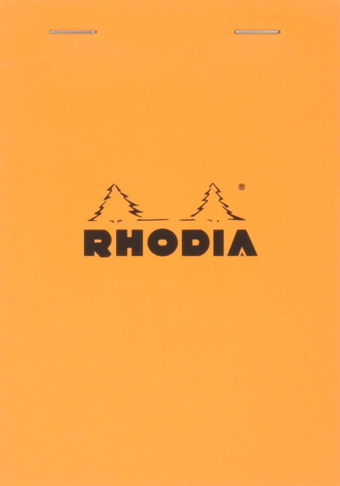 Rhodia cf13201 Notepad No. 13 (A6), 80 Sheets, 0.2 inch (5 mm) Ruled, Water Repellent Cover, Perforation, White