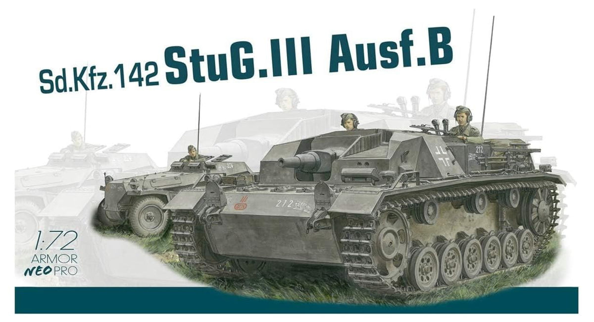 - 1/72 Stug.iii Ausf.b W/neo Track (6/20) - DRA7636