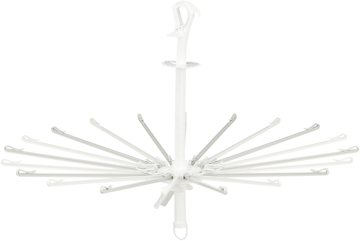 Towa Sangyo Laundry Hanger, Neosool, Simple Catch, Parasol Hanger, Pack of 20, White, Approx. Diameter 30.7 x Height 19.5 inches (78 x 49.5 cm)