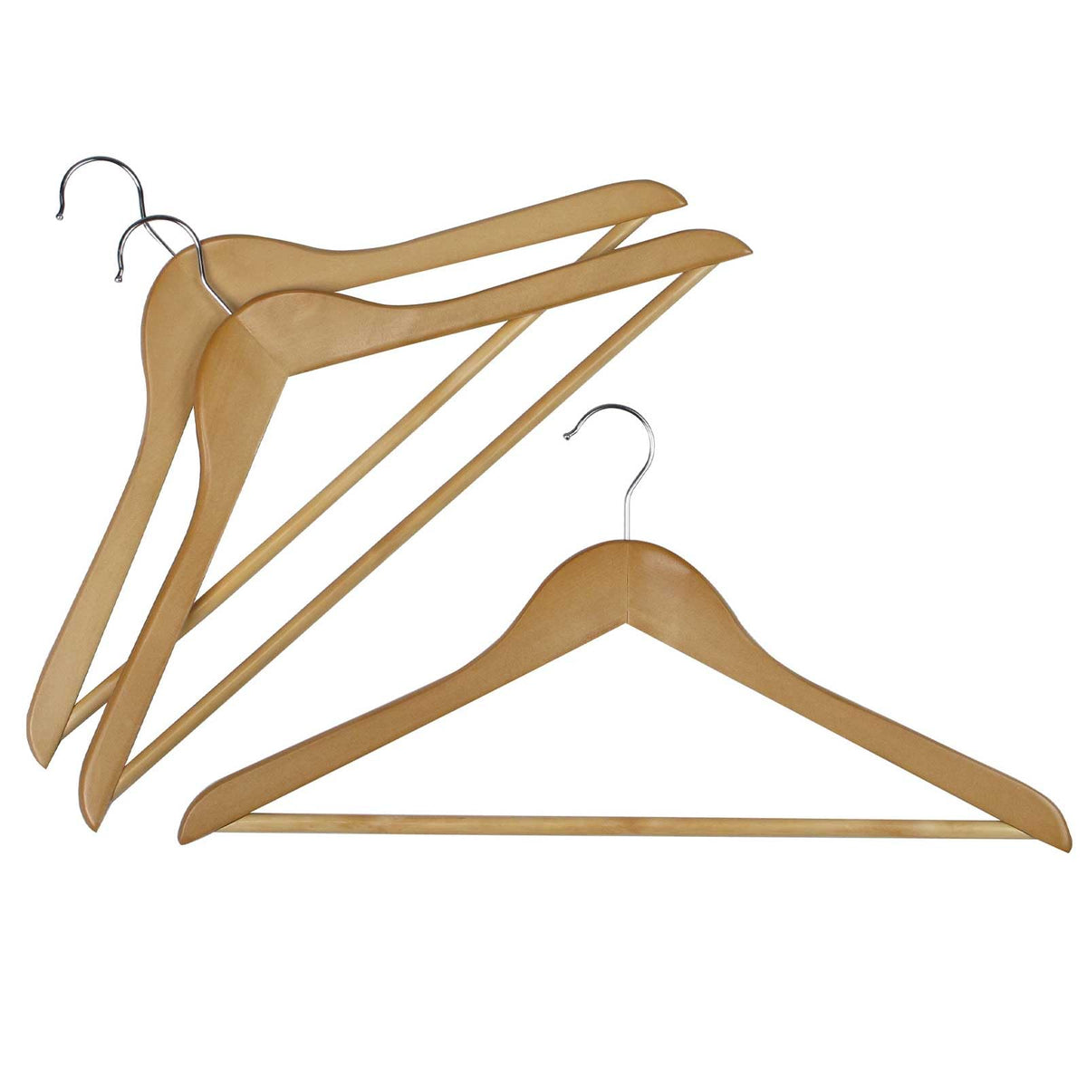 Sawafuji HW-45-3P Wooden Hanger, Set of 3