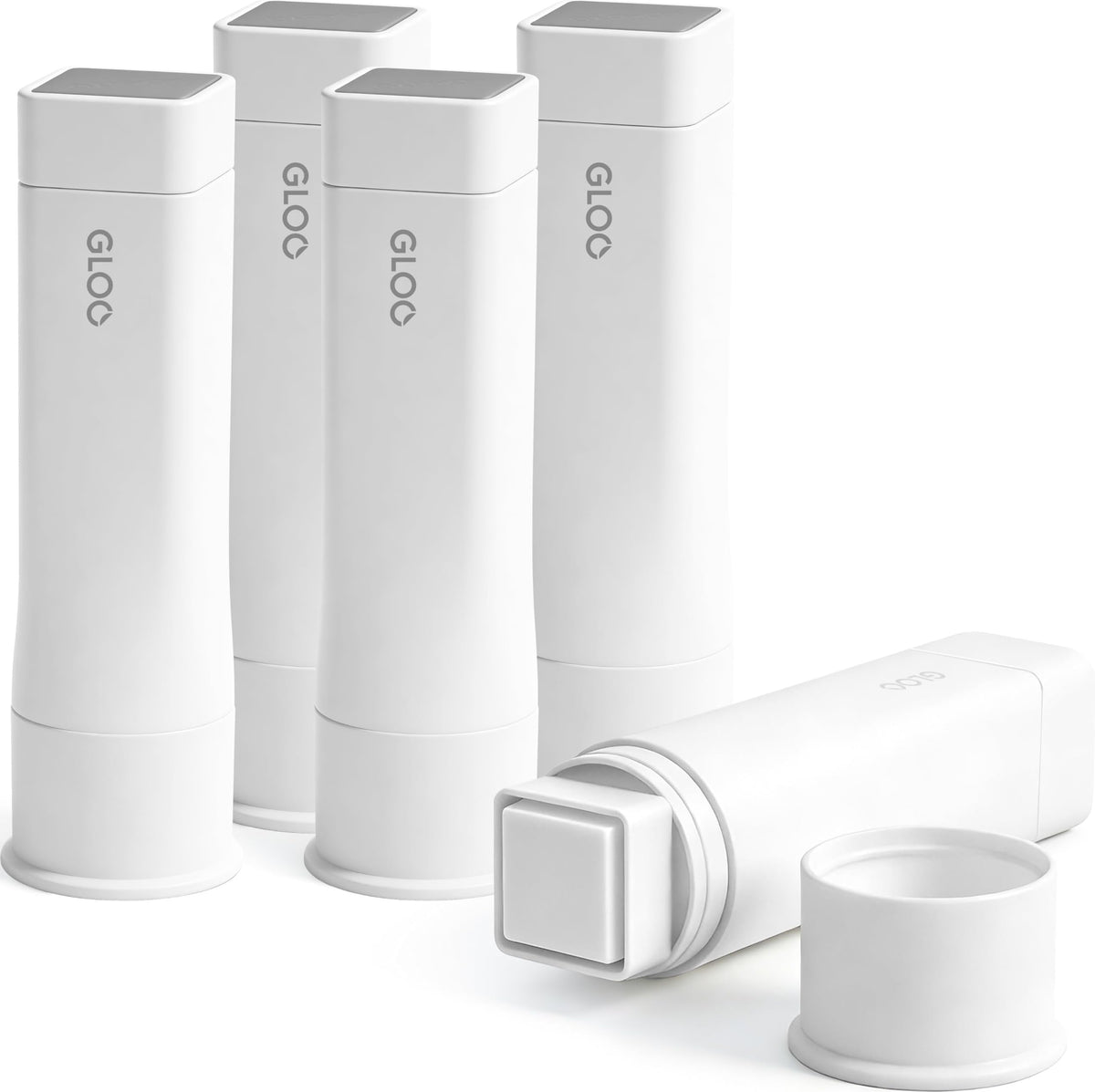 Kokuyo Gloo Square Glue Stick, Firm Stick, Small Size, Pack of 5, Japan Import (TA-G301-5P)