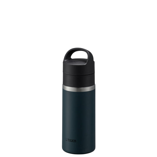 MKB-T036AL Tiger Thermos Water Bottle, 12.2 fl oz (360 ml), Vacuum Insulated Carbonated Bottle, Stainless Steel, Beer OK, Handle Holder, Portable, Compact, Navy