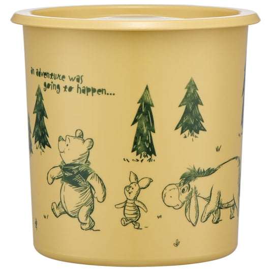 Skater SOT10-A One-Touch Seal Container, Large, 33.8 fl oz (1,000 ml), Airtight Container, Storage Container, Disney Winnie the Pooh