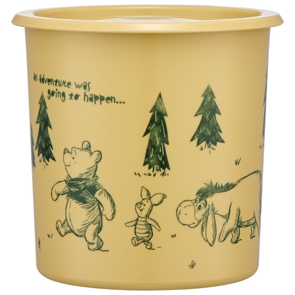 Skater SOT10-A One-Touch Seal Container, Large, 33.8 fl oz (1,000 ml), Airtight Container, Storage Container, Disney Winnie the Pooh