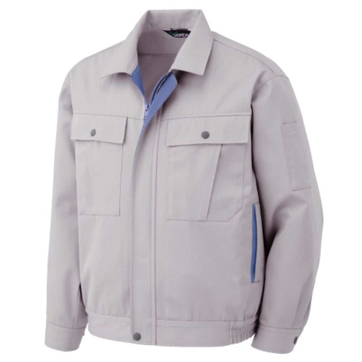 midori安全 [Type of Personality not be able to decide, Simple Work Clothes] "The Exceptional Washing Durability > > Unisex [] autumn Long sleeve blouson G560 , silvery grey