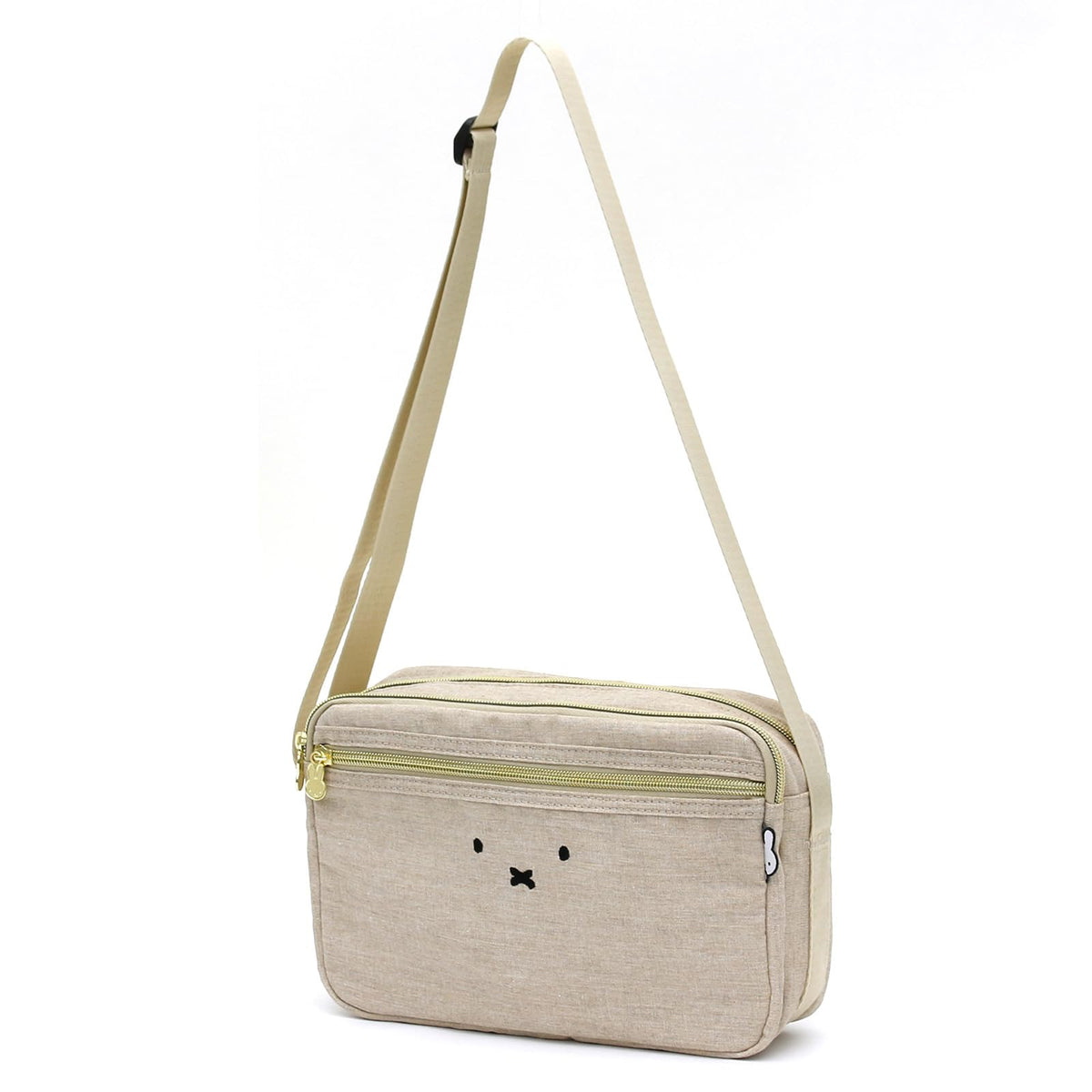 Hapitas Miffy 6060, 6076 Mini Shoulder Bag, Horizontal B282 Face Beige, One Size