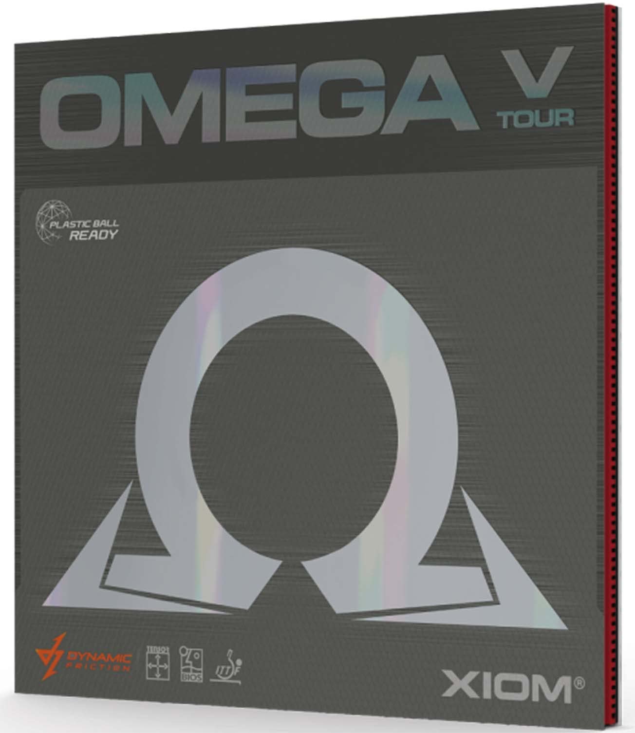 ヴィクタス(VICTAS) XION(エクシオン) 卓球 ラバー オメガ5ツアーDF 095881 レッド 2.0