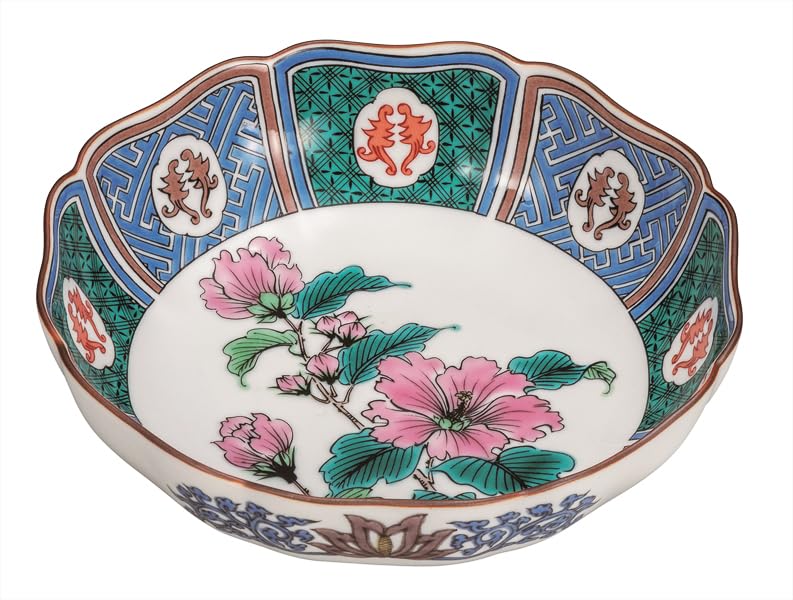九谷焼いわたや(Kutaniyakiiwataya) Kutani Yaki Wataya No. 5.2 Pot, Furu Kutani K9-263