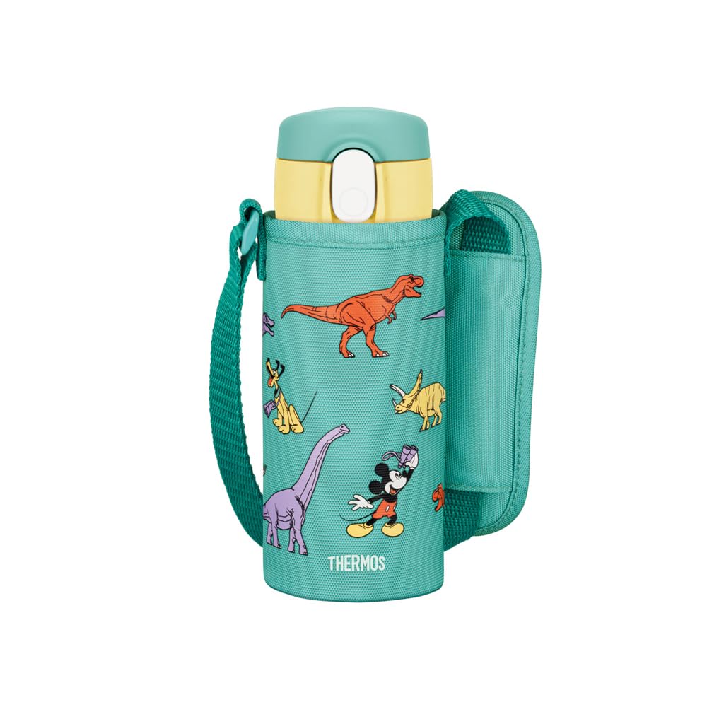 Thermos FJV-400FDS G-Y Vacuum Insulated Straw Bottle, 14.1 fl oz (410 ml), Green Yellow, Cold Insulator