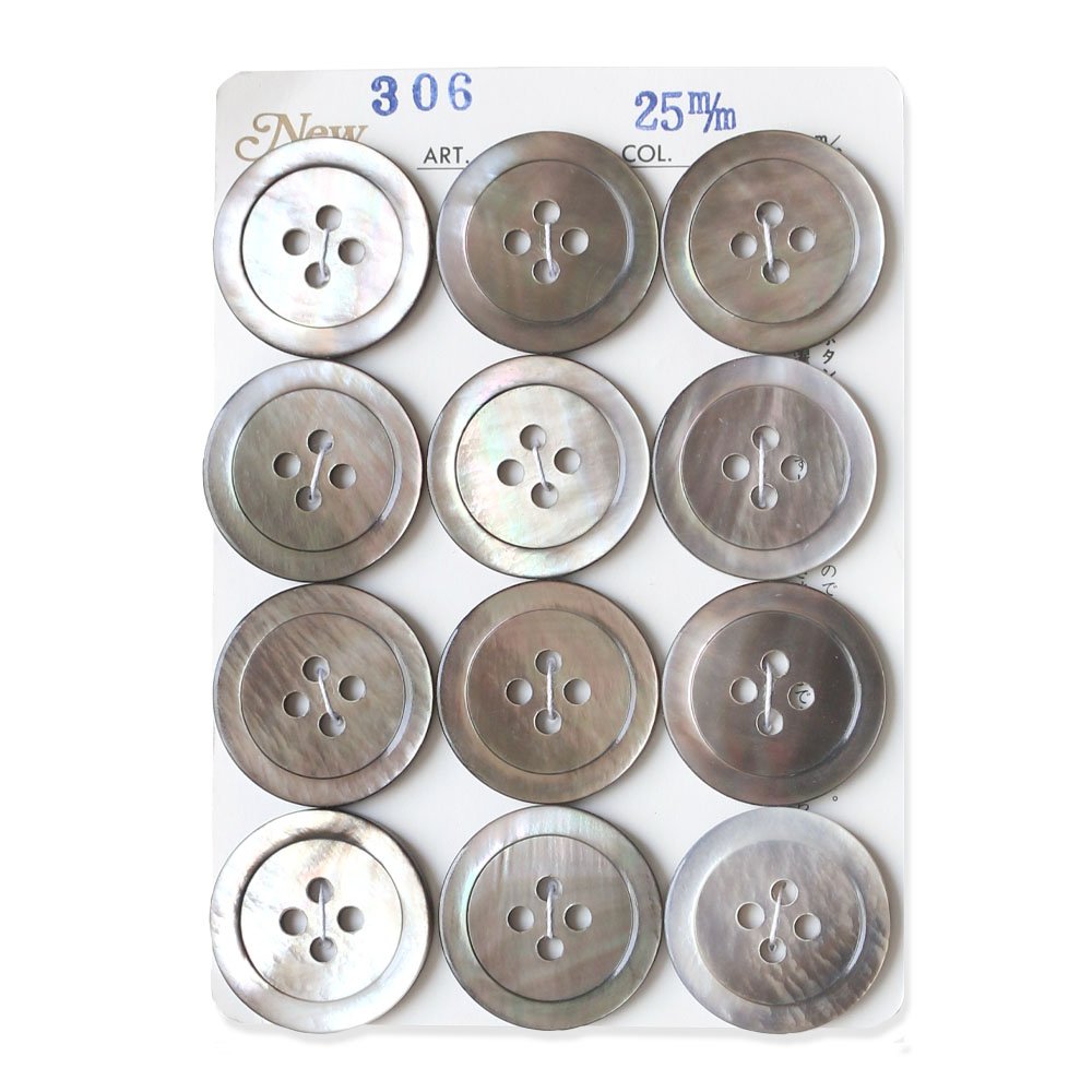 NBK IGA306-25 Shell Button, φ1.0 inches (25 mm)
