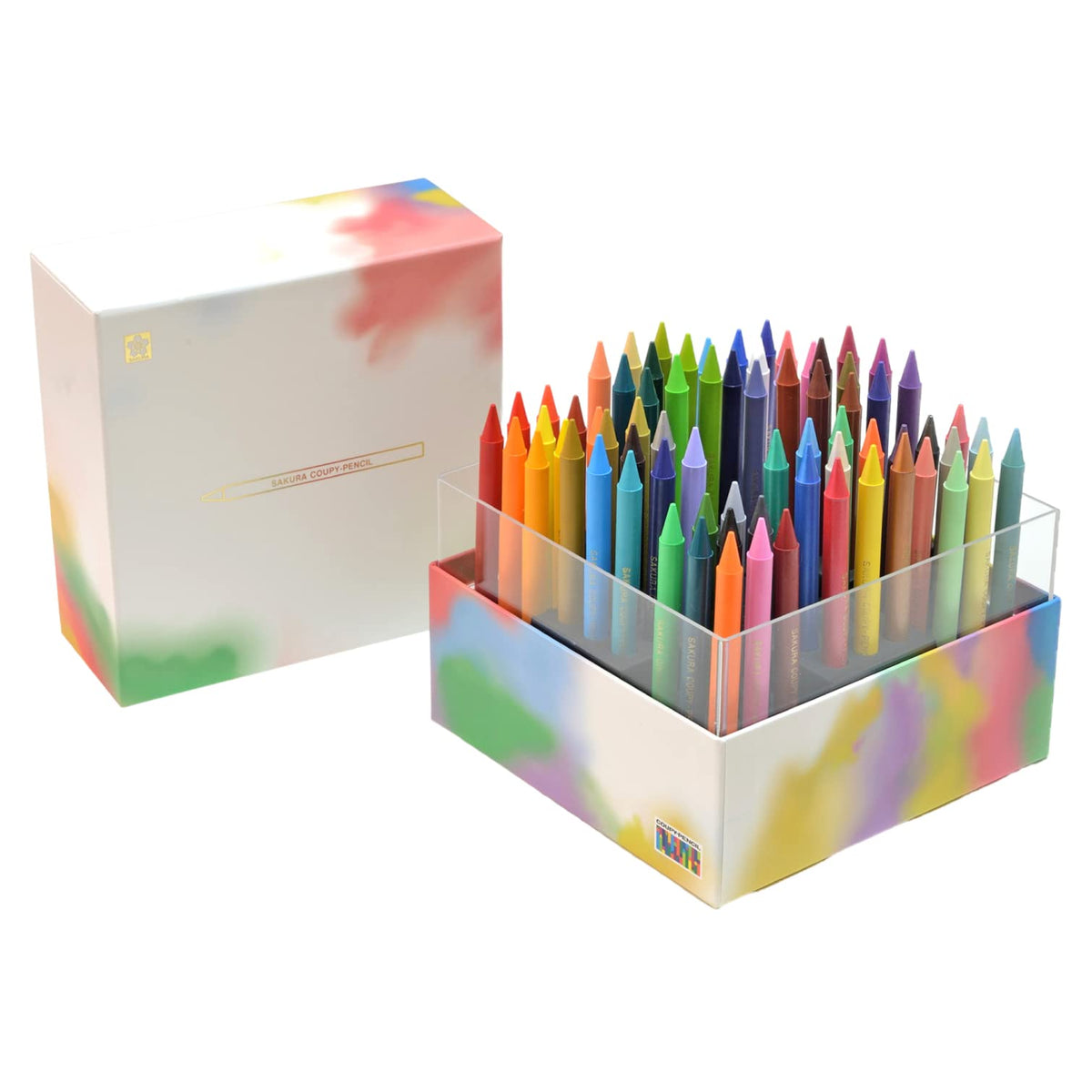 Sakura Crepas FY72BOX-AZ(1) Colored Pencils Coupy Pencil Cube Box, 72 Colors