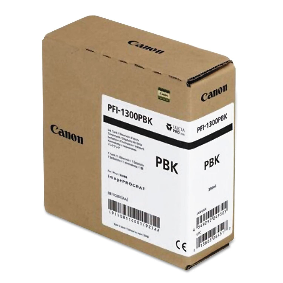 Canon 0810C001AA (PFI-1300) Ink (Matte Black) (CNM0810C001AA) in Retail Packaging
