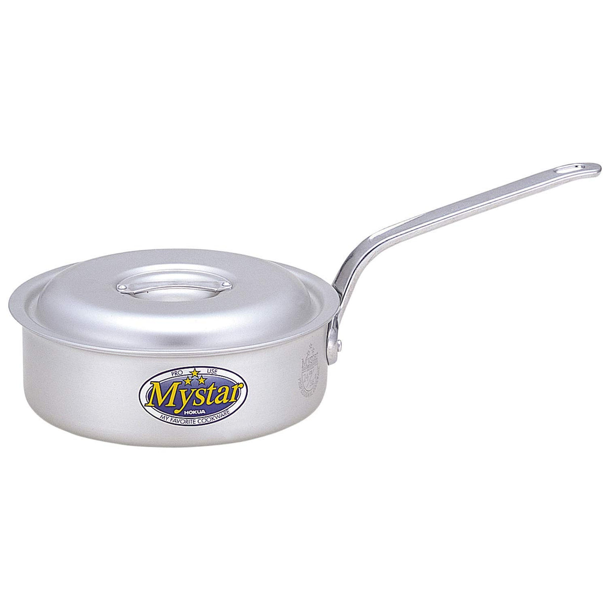 北陸アルミニウム(Hokuriku Alumi) HOKUA AKT6721 Meister Aluminum One-Handed Shallow Pot, 8.3 inches (21 cm)
