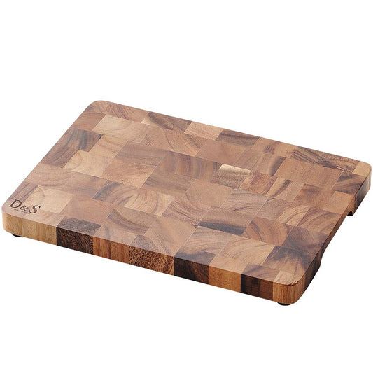 Yamashita Kogei 522559 Cooking Cutting Board, Natural, W 10.8 x D 7.8 x H 1.1 inches (27.5 x 19.7 x 2.8 cm), End Grain Cutting Board, M