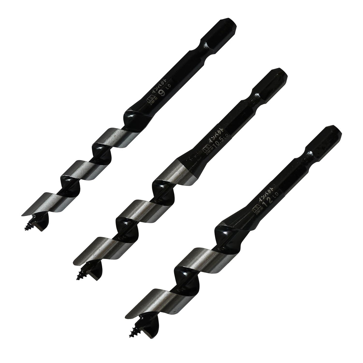 Star M 7S-SB Impact Bit Short B Set 0.41, 0.41, 0.5, 0.55 inches (12 mm) Set
