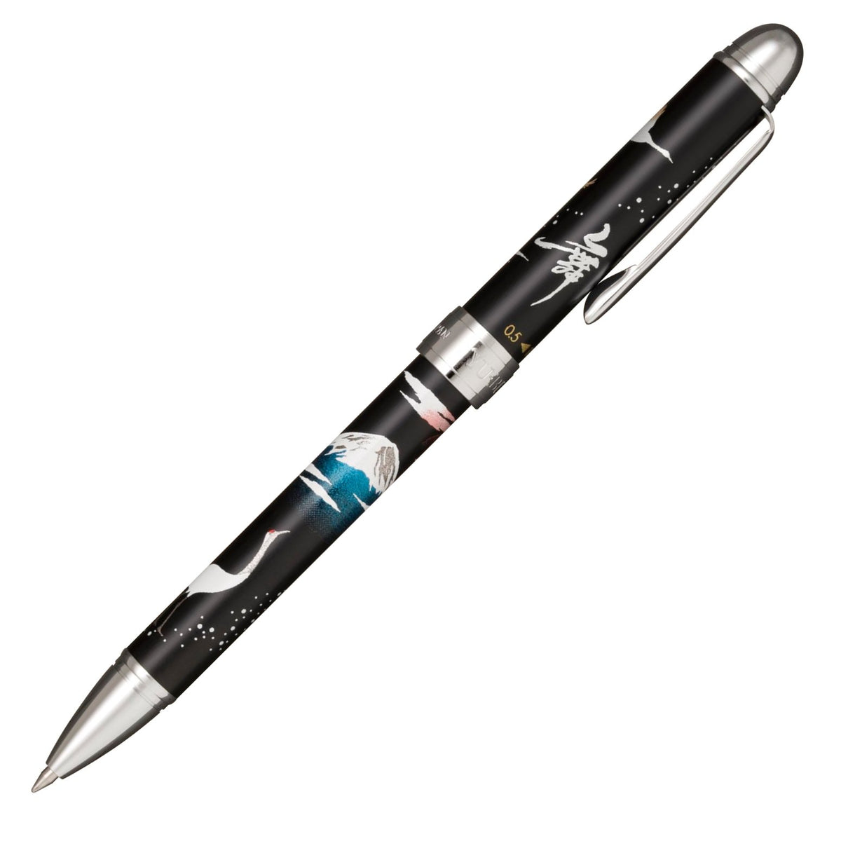 Sailor 16-0348-220 Fountain Pen, Multi-Functional Pen, 2 Colors + Sharp Yumi Makie, Mt. Fuji, Winter