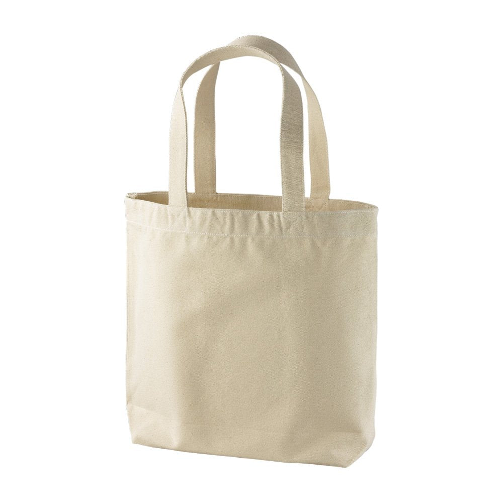 United Athle 150801 Canvas Tote Bag, Medium, With Pocket, 14.3 oz, Natural