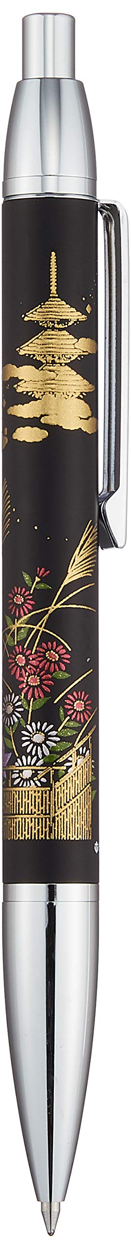 Sailor 16-0367-220 Fountain Pen, Oil-Based Ballpoint Pen, Elegant Makie, Kyoto Akizu, Black