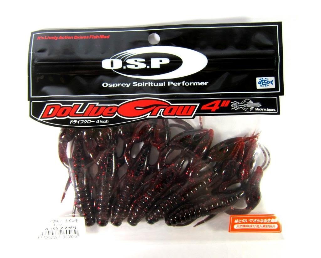 OSP Soft Lure Dolive Craw 4 Inches TW-109 (0989)