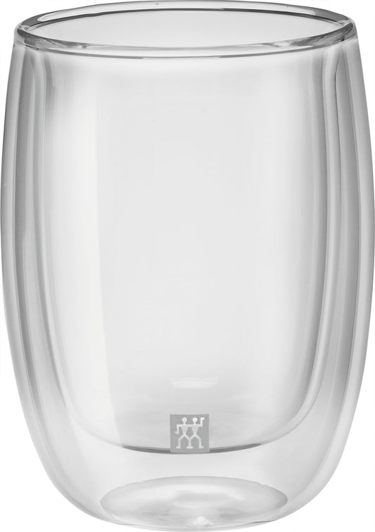 ZWILLING Sorrent 39500-076 Sorrento Double Wall Glass Coffee 6.8 fl oz (200 ml), Set of 2 Pieces, Tumbler, Heat Resistant, Cold Insulation, Double Wall Construction, Coffee Cup, Microwave Safe