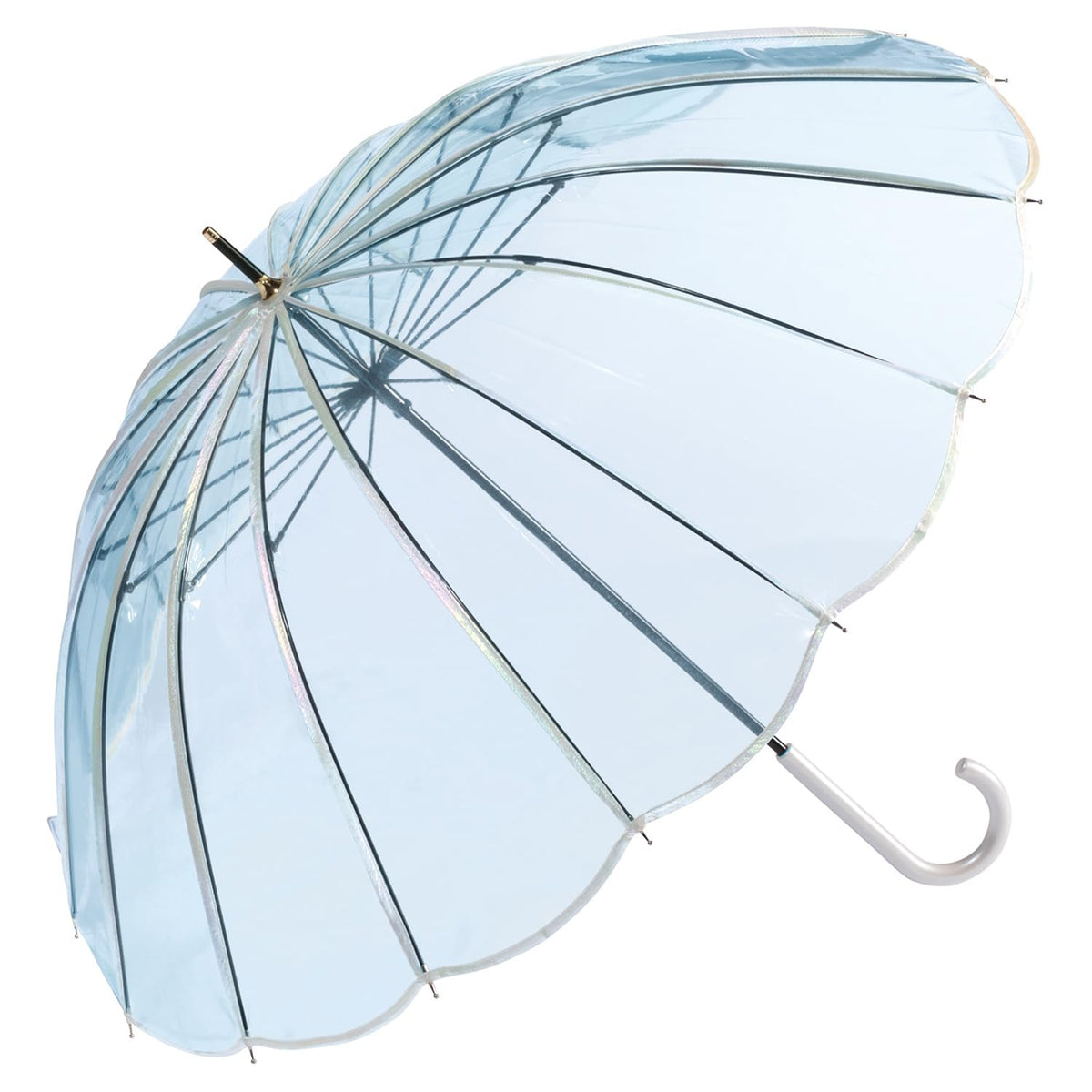 Wpc. (Vinyl Umbrella) PT-072-001 (Vinyl Umbrella) Mermaid Umbrella, Saxophone, Long Umbrella, Rain Umbrella, Ribs, 21.7 inches (55 cm), Work Commute, School, Travel, Stylish, Cute, Women's, Glitter,