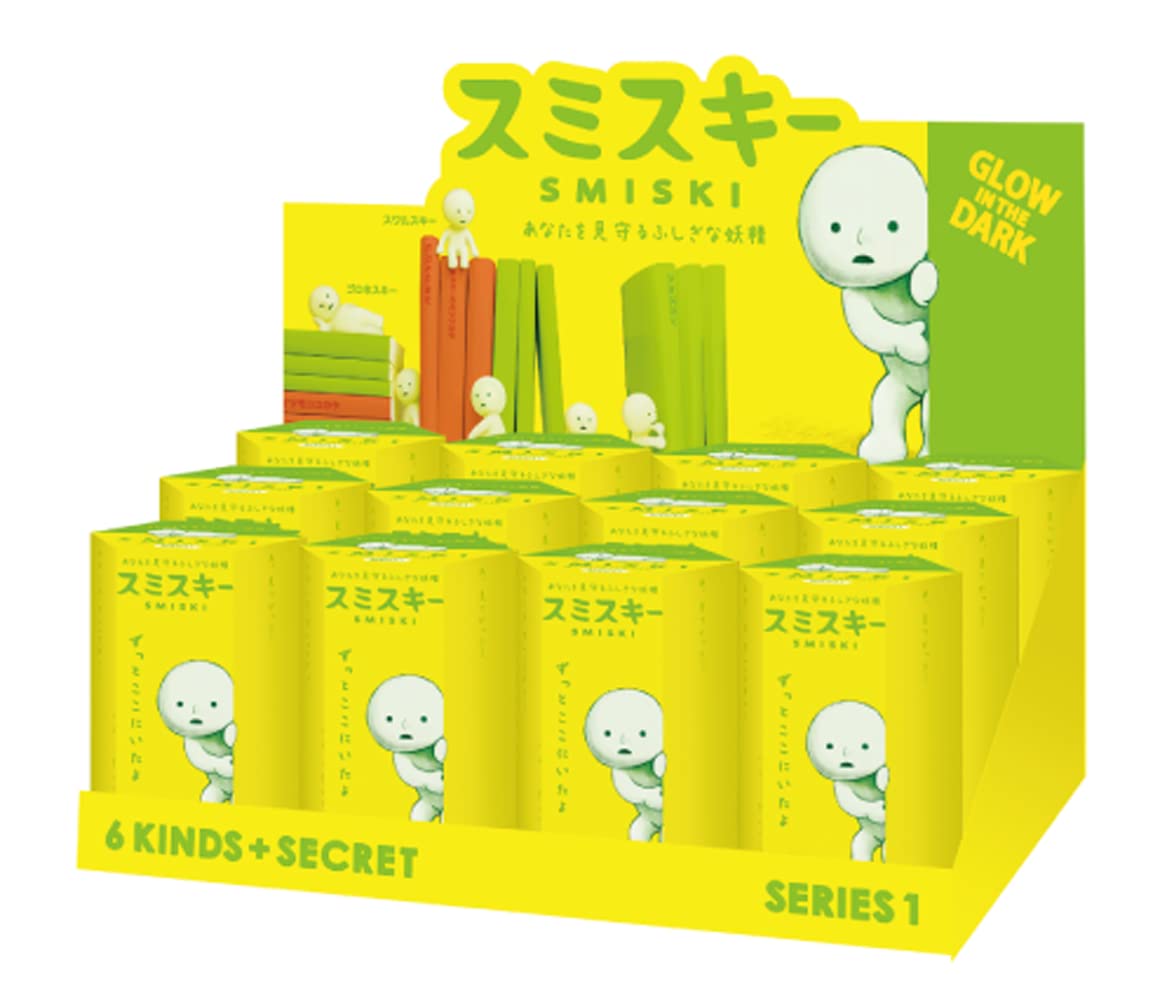 Dreams Smiski Glow in The Dark Figure, Series 1, Random Styles, 12 Pack