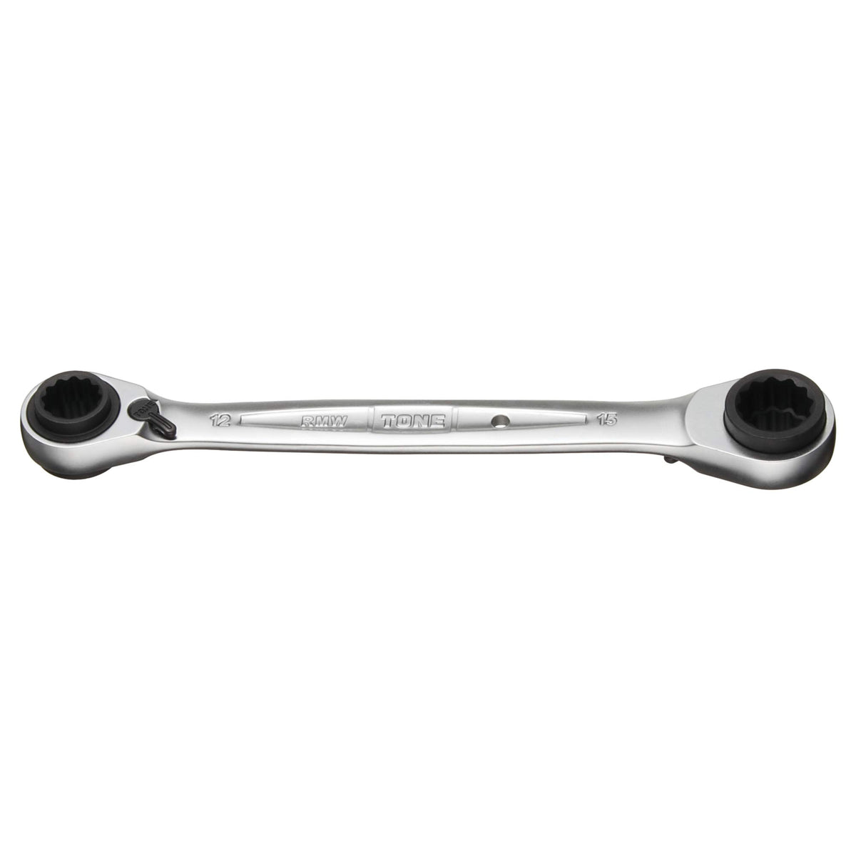 TONE Ratchet Ring 4X Size Combination Spanner (RMW-1215, Wrench)