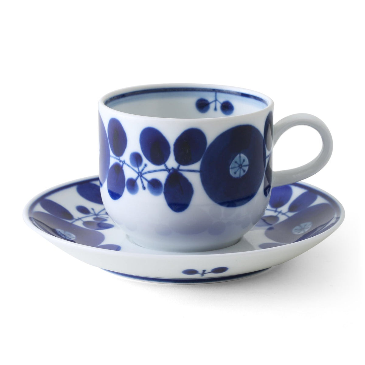 Hakusan pottery BLOOM coffee cup and saucer (japan import)