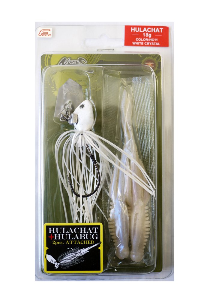 Nories HC11 Chatterbait Hula Chat 18g-BH White Crystal