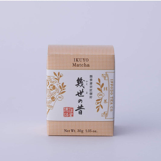 Ippodo Tea - Ikuyo Matcha (1.05oz) - For Lattes and Usucha - Medium & Snappy - Kyoto Since 1717