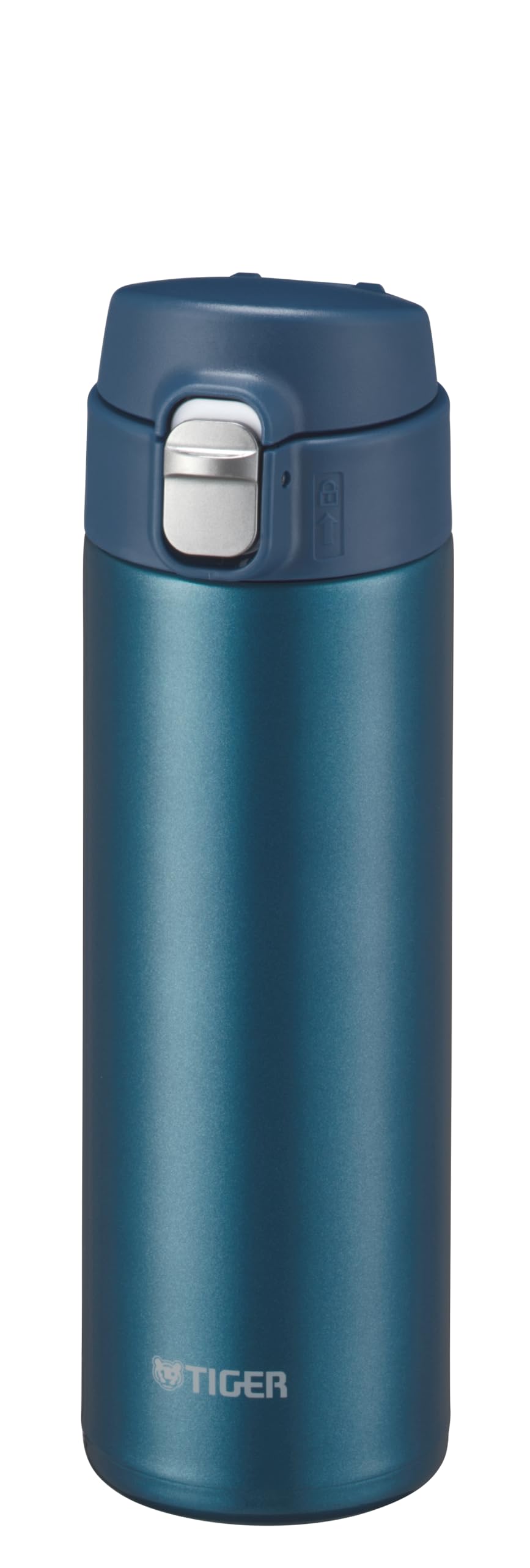 Tiger Thermos MMJ-S048AJ Water Bottle, 16.2 fl oz (480 ml), One-push Stainless Steel Bottle, Cold Retention, Lightweight, Easy to Clean, Pearl Blue
