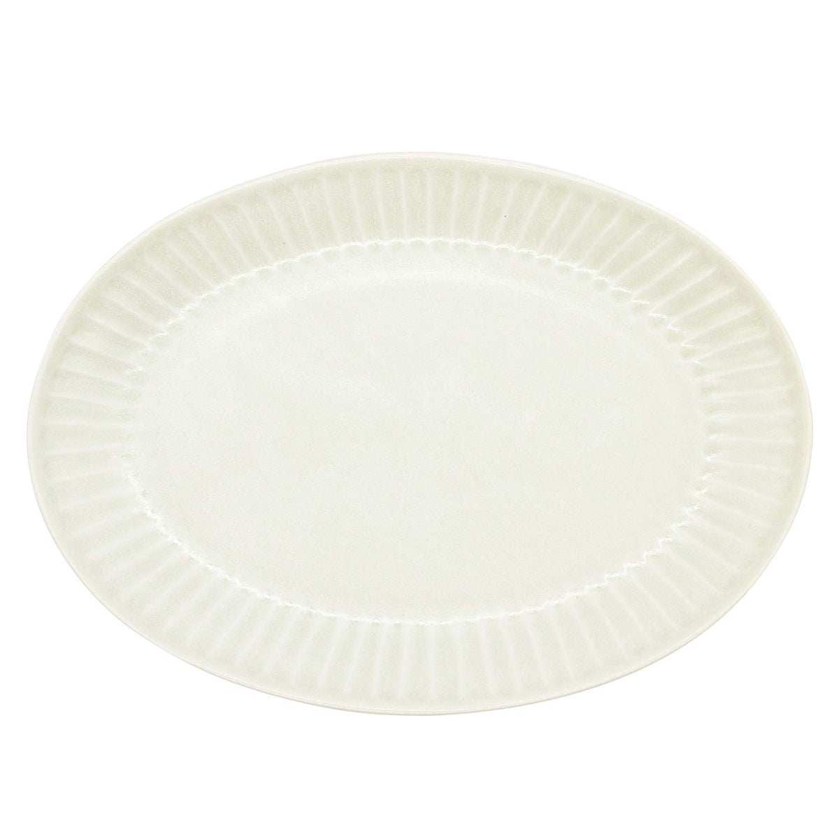うつわ魯庵 Mino Ware 513-0004 SHINOGI Oval Plate, Curry & Pasta, White, Diameter 9.8 inches (25 cm), Oval, White, Ichiyo Pottery, Microwave Safe, Made in Japan