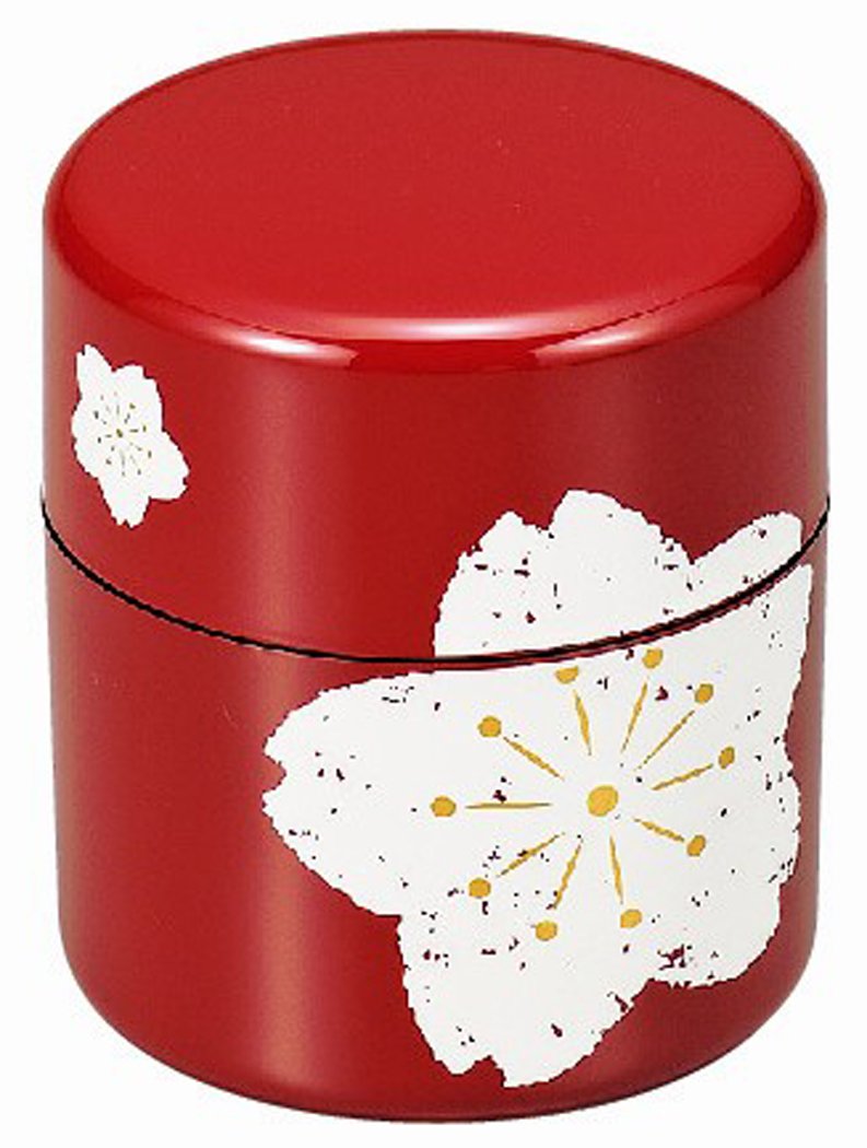 Hakoya Tatsumiya 56783 Tea Tube, Red Cherry Blossom