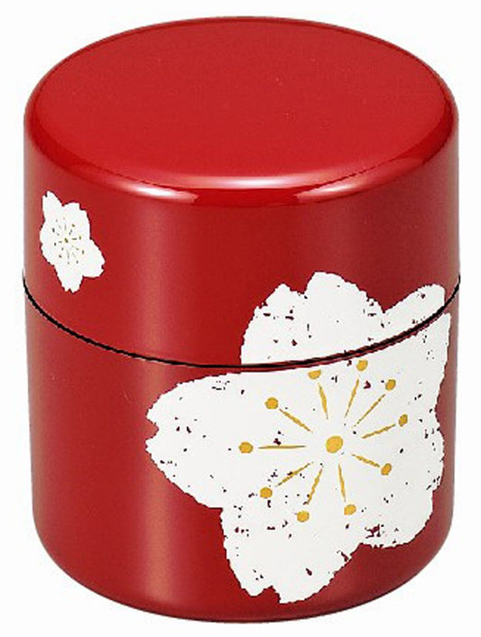 Hakoya Tatsumiya 56783 Tea Tube, Red Cherry Blossom