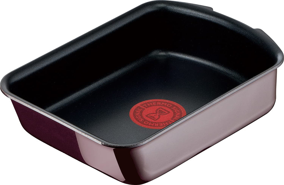 T-fal L43918 Ingenio Neo Vintage Bordeaux Egg Roaster, Removable Handle, Aluminum, Bordeaux, 5.1 x 7.5 inches (13 x 19 cm), Compatible with Gas Stoves, Non-Stick