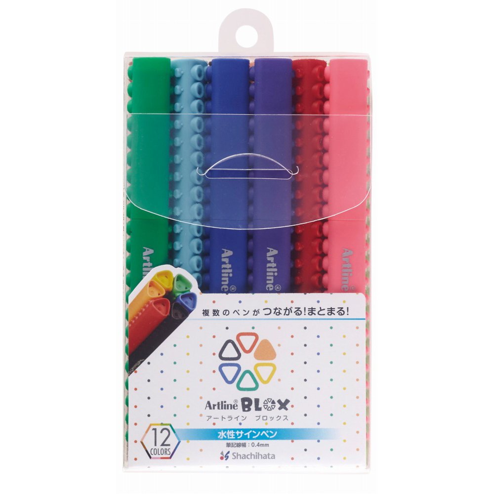 Shachihata BLOX aqueous pen 12 color set KTX-200 / 12W