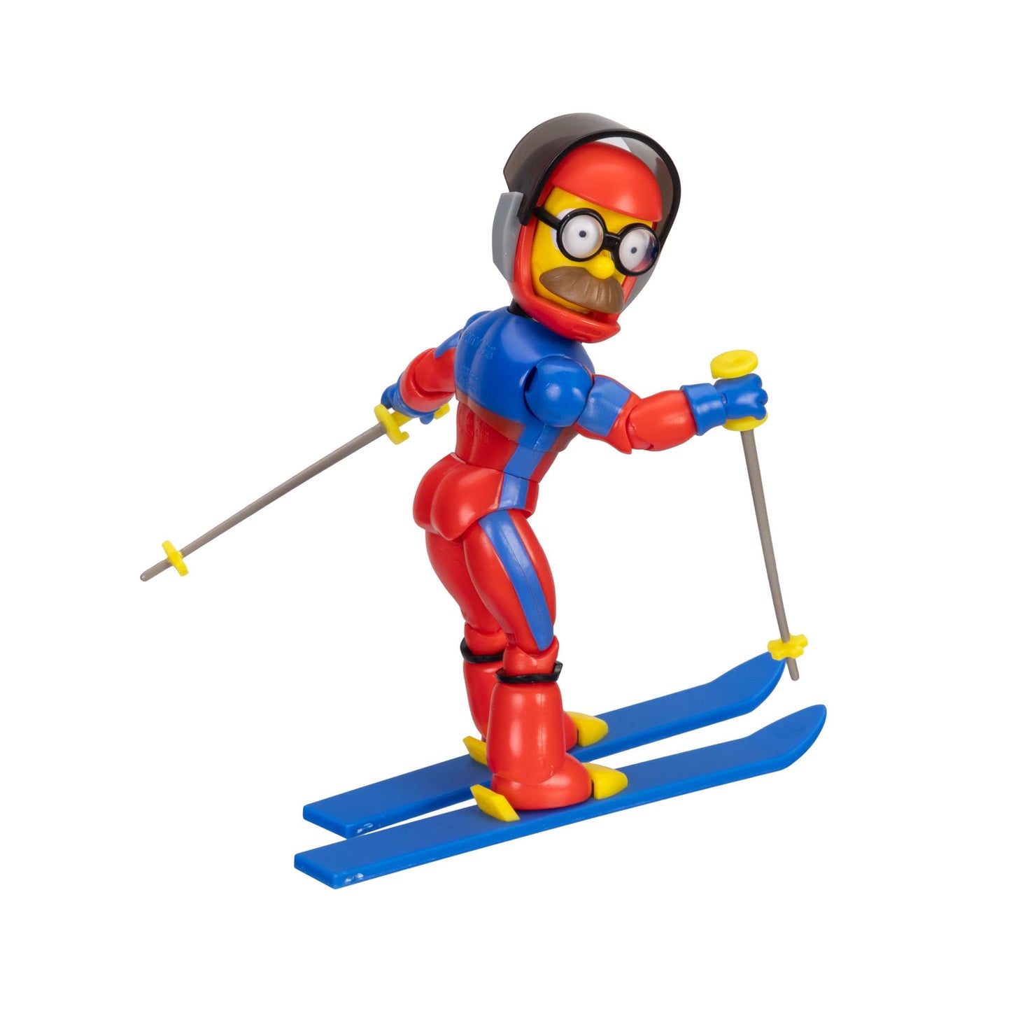 The Simpsons Action Figures 5-Inch SS Flanders with Ski Poles and Skis
