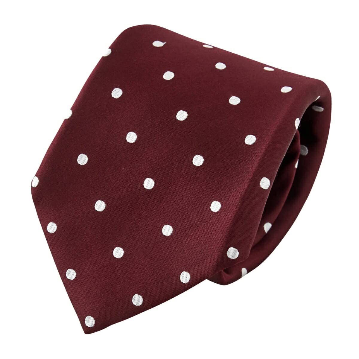 Ozie [Tie, Sette Piega Plain, Made in Japan,Wine