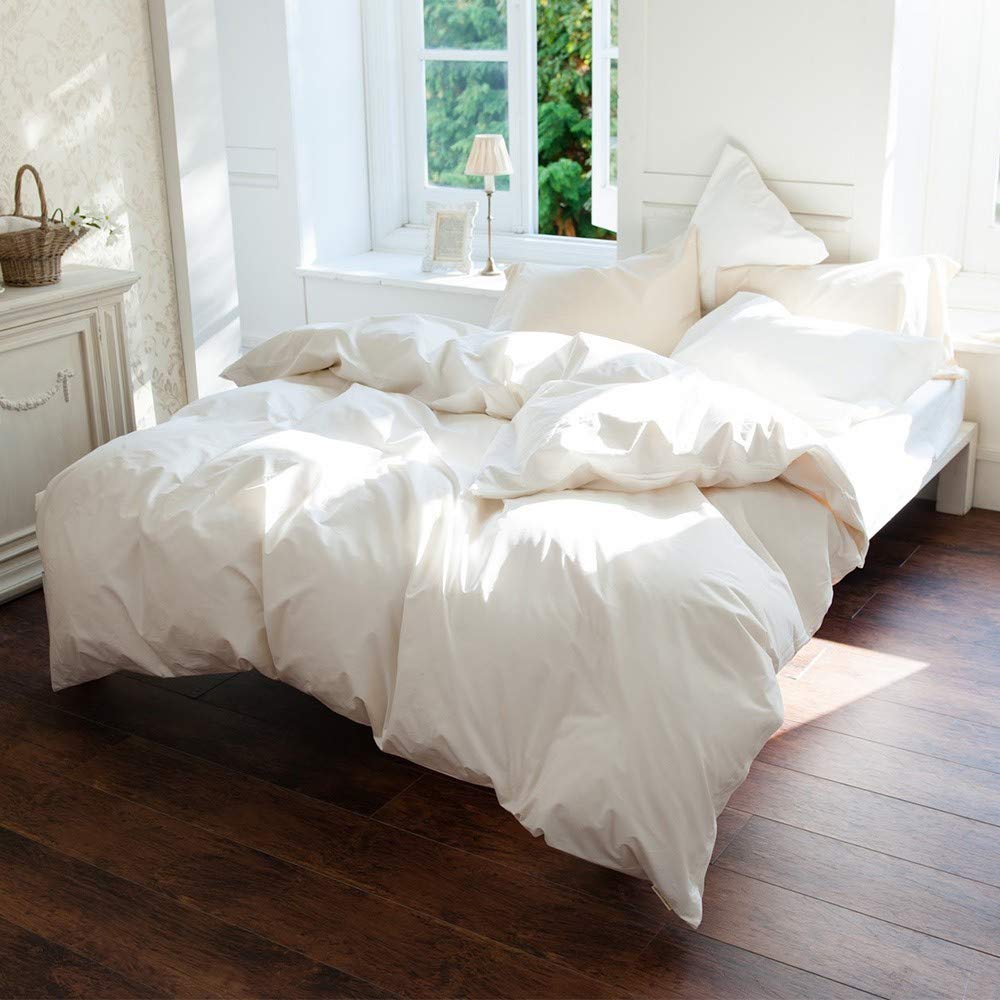 [Fab The Home fabuzaho-mu] Solid/White konfo-ta-kaba- Small Single (X in) Side Zippered fh121811 – 100
